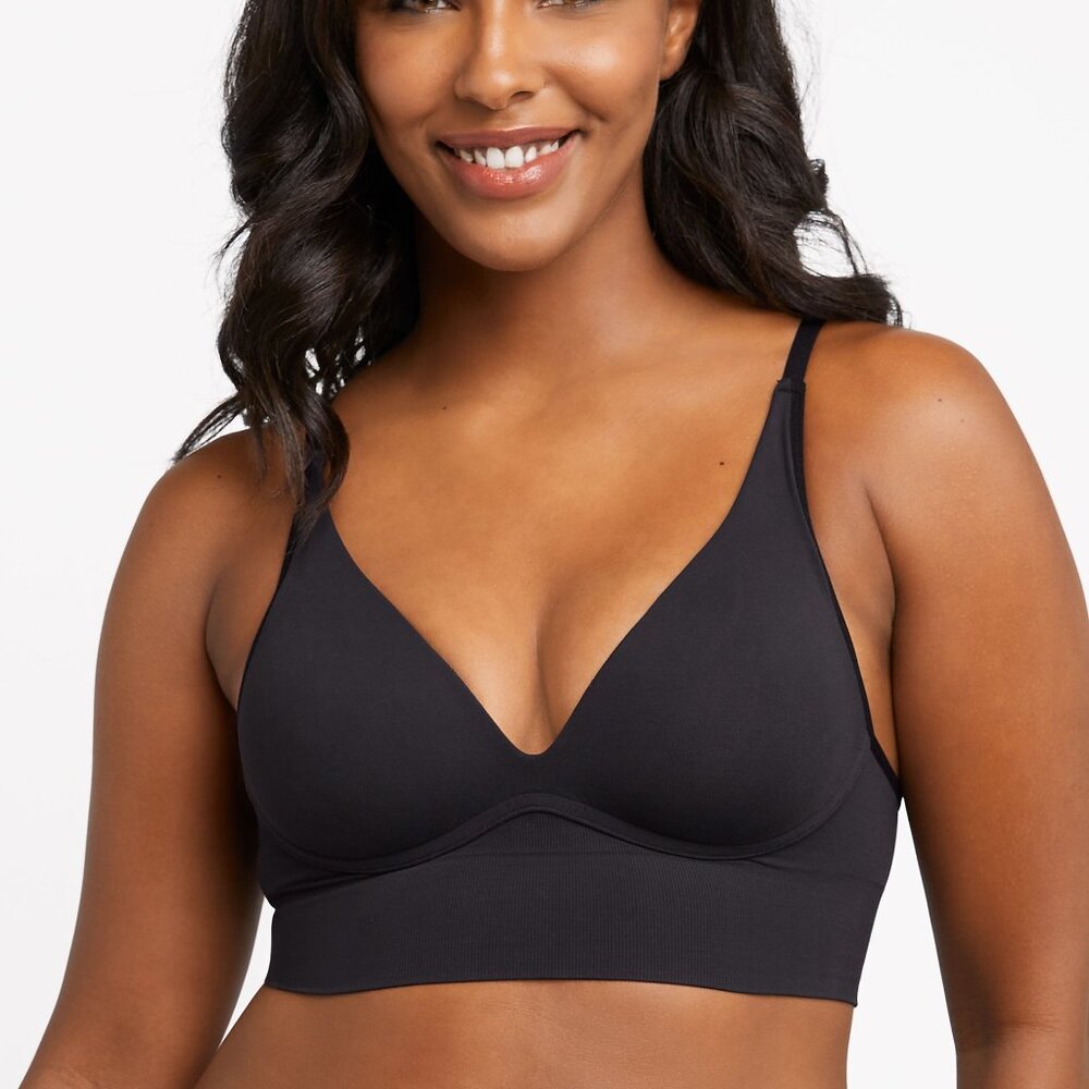 #1471 Maidenform M Seamless Push-up Bra, Convertible Longline Bralette